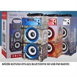 KTS-621 BLUETOOTH SD USB FM RADYO Müzik Kutusu