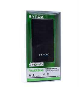 Syrox SYX-PB105 Powerbank Taşınabilir Batarya 9000 Mah Siyah PB105 8680542377031